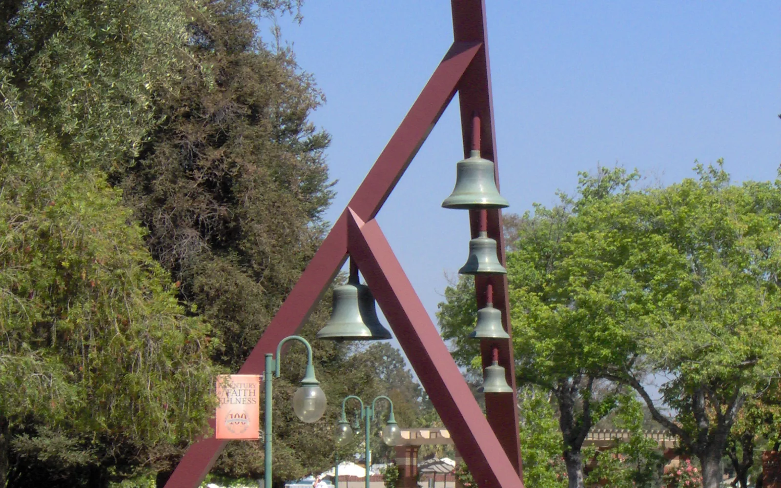The bell tower at Biola University in La Mirada, California